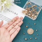 PH PandaHall 120pcs 14K Gold Spacer Beads 4/5/6/8mm Beads Brass Round Beads Meta... - Image 4