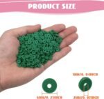 2000Pcs White Clay Beads Polymer Clay Spacer Beads Flat Beads 6mm Round Heishi V... - Image 4
