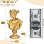 LCCCK 6" H Gold Aphrodite Bust Statue Classic Greek Mythology Roman Venus Goddes... - Image 3