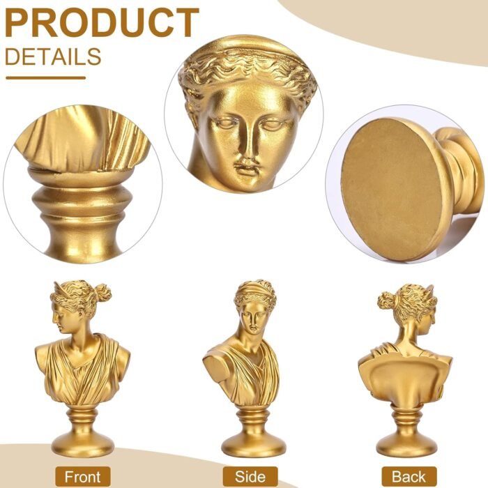 LCCCK 6" H Gold Aphrodite Bust Statue Classic Greek Mythology Roman Venus Goddes... - Image 4