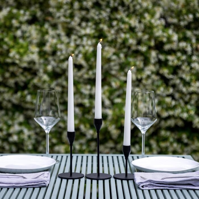 Stonebriar Tall 10" White Unscented Dripless 10 Count Taper Candles, 7 Hour Burn... - Image 5
