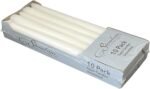 Stonebriar Tall 10" White Unscented Dripless 10 Count Taper Candles, 7 Hour Burn... - Image 7
