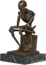 Skeleton Thinker TPE-998 Bronze Statues Sculptures Home Decor - Image 3