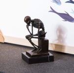 Skeleton Thinker TPE-998 Bronze Statues Sculptures Home Decor - Image 4