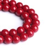 6MM 60PCS Dark Red Glass Crystal Loose Beads for Jewelry Making DIY Bracelet - Image 3