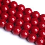 6MM 60PCS Dark Red Glass Crystal Loose Beads for Jewelry Making DIY Bracelet - Image 4