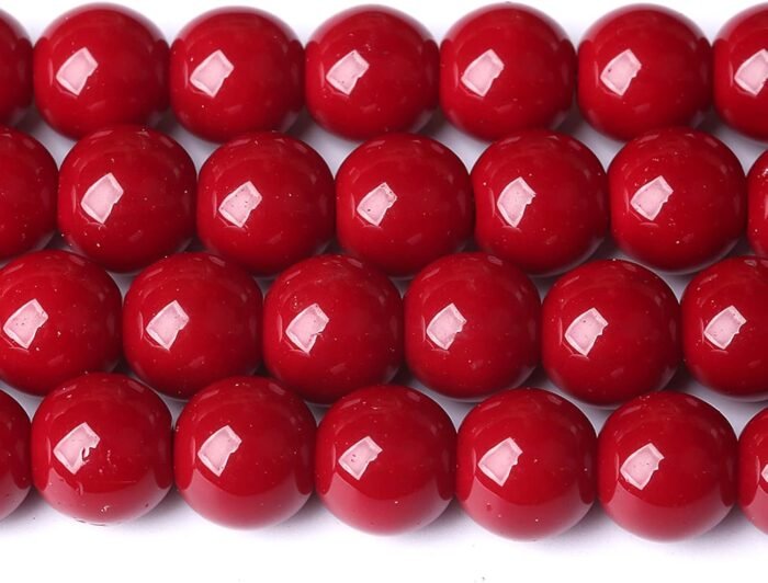 6MM 60PCS Dark Red Glass Crystal Loose Beads for Jewelry Making DIY Bracelet - Image 5