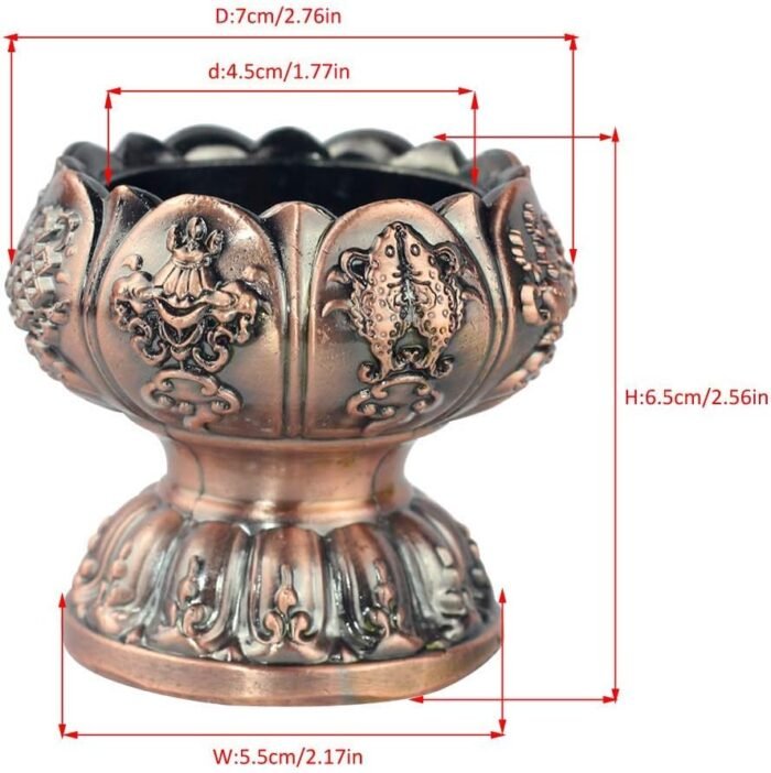 Lotus Flower Votive Tealight Holder, Buddhist Tealight Candle Holder - Tibetan B... - Image 3