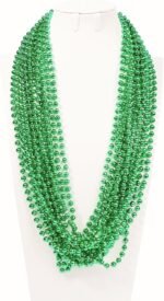 YAXINRUI 15 PCS St. Patrick's Necklaces, Green Mardi Gras Christmas Bead Necklac... - Image 5