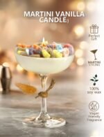 Cute Martini Vanilla Candles Gifts for Women, Cereal Scented Candles Unique Gift... - Image 3