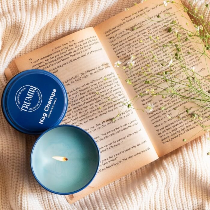 Nag Champa Candle for Home Scented - 5oz Natural Soy Clean Organic Non Toxic - f... - Image 8