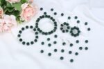 LAIDANLA 120pcs 10mm Dark Green Rhinestone Beads Baseball Beads for Crafting, Sh... - Image 3