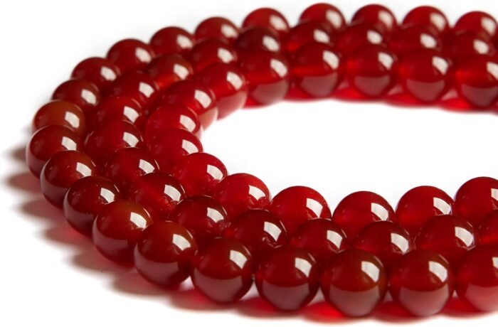 100pcs 8mm Red Agate Beads Natural Gemstone Beads Round Loose Beads for Jewelry ... - Image 4