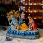 alikiki Hindu God Lord Vishnu Statue - 8.3”L Mahavishnu Figurine Divine Hindu De... - Image 5