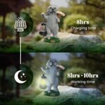 EasyLivingCo. Resin Dog Statues/Sculptures Home, Outdoor, Garden Decor with Sola... - Image 4
