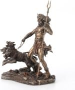 Veronese Design 9" Tall Hades Greek God of The Underworld with Cerberus Resin St... - Image 3