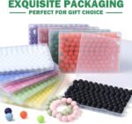 100Pcs Silicone Beads - 15mm Green Silicone Beads for Keychain Making, Pens, Bra... - Image 8