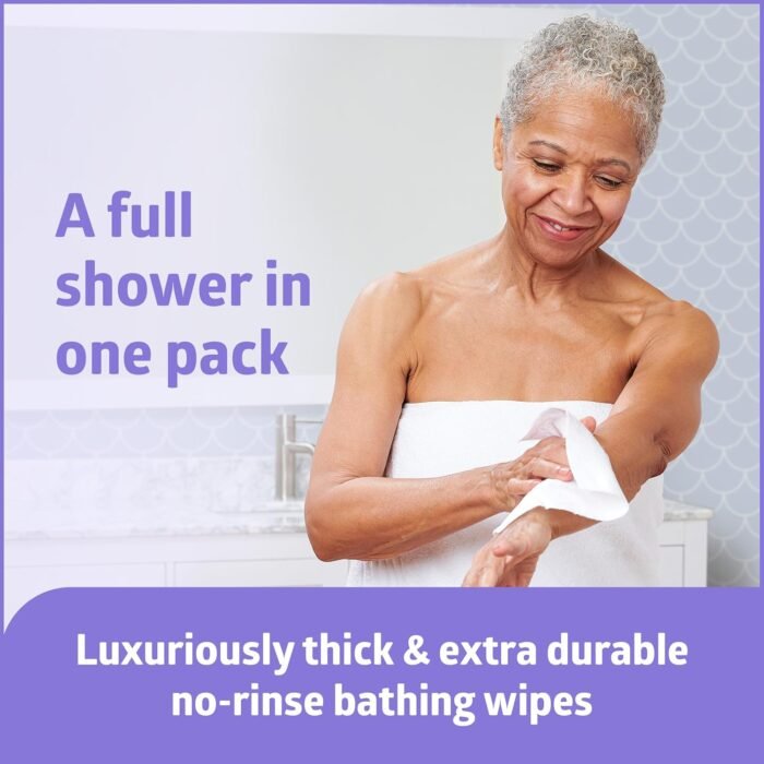 Medline ReadyBath LUXE Extra Thick Adult Bath Wipes, 192 Wipes (8 Wipes, 24 Pack... - Image 3