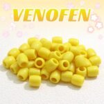 50PCS Yellow Dreadlock Beads Acrylic Loc Beads Cute Braids Decoration for Girls ... - Image 7