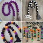 [400PCS] Purple Wooden Beads, 16mm Large Round Purple Painted Natural Wood Beads... - Image 5