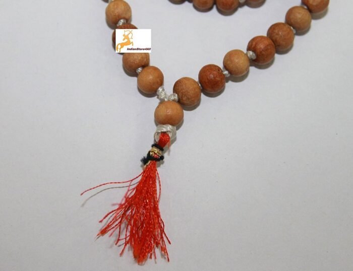 IS4A 8MM TULSI HOLY BASIL PRAYER BEADS JAPA MALA NECKLACE HAND KNOTTED. KARMA 10... - Image 5