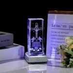 Movdyka 3D Crystal Jesus Cross Statue Gift Christian Religious Gifts for Women M... - Image 4