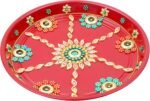 Aditri Creation Karwachauth Pooja Thali Puja Plate Decorative Steel Puja Thali w... - Image 3