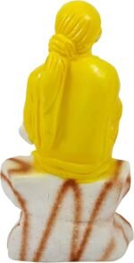 Resin Lord Sai Baba Statue Car Dashboard Decor Indian Religious Figurine - Image 4