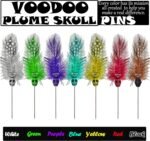 Voodoo Doll with 9 Real Feathered Skull Pins - Harness The Power of Curses for I... - Image 3