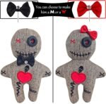 Voodoo Doll with 9 Real Feathered Skull Pins - Harness The Power of Curses for I... - Image 4