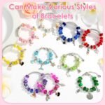 Cludoo 240 Piece Large Hole Beads for Jewelry Making, 16 Color European Bulk Cra... - Image 4