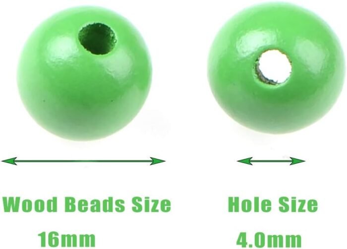AD Beads Large Hole Wood Spacer Wooden Jewelry Making Bracelet Necklace Chandeli... - Image 3