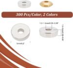 PH PandaHall 600pcs Heishi Beads, 5mm Flat Round Beads Flat Disc Coin Loose Bead... - Image 4