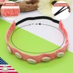 FROG SAC 3-Piece Cowrie Shell Headbands for Girls, Seashell Headband with Puka S... - Image 3