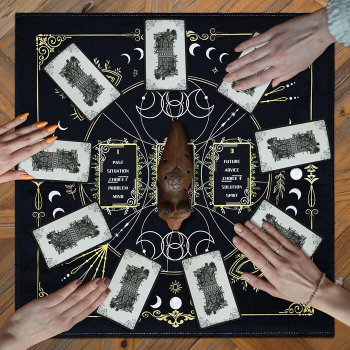 Knana Tarot Divination Cloth Altar Cloth - Tarot Card Reading Cloth Tarot Access... - Image 9