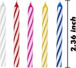 Birthday Candle - 144 Count Mix Color Birthday Candles for Cake, Cake Candle for... - Image 3