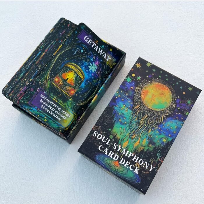 GZXINKE Love Oracle Deck, Twin Flame Tarot Cards, Mystic Love Oracle Cards for S... - Image 3