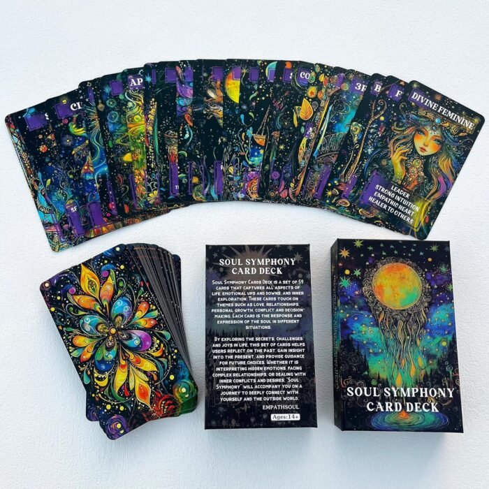 GZXINKE Love Oracle Deck, Twin Flame Tarot Cards, Mystic Love Oracle Cards for S... - Image 10