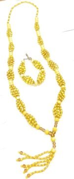 Collar de mazo con idde oshun collar de cabecera santeria religion ifa cascarill... - Image 3