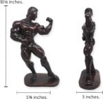 Bodybuilding 10½" High Front Biceps Pose Male Bodybuilder Figurine 3D Resin Musc... - Image 3