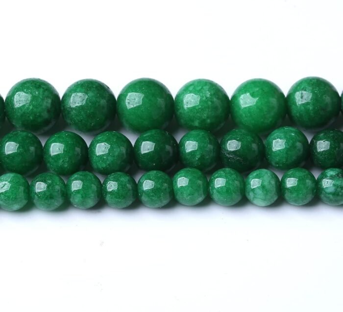 90PCS 4MM Dry Green Jasper Stone Beads Natural Gemstone Bead Crystal Healing Ene... - Image 3