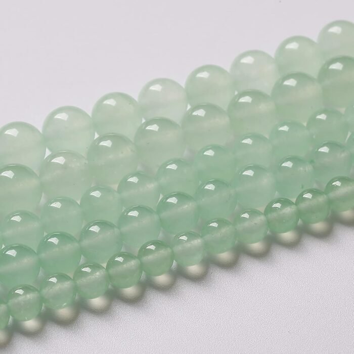 4mm 90pcs Natural Green Jade Chalcedony Beads Energy Healing Power Stone Beads f... - Image 3