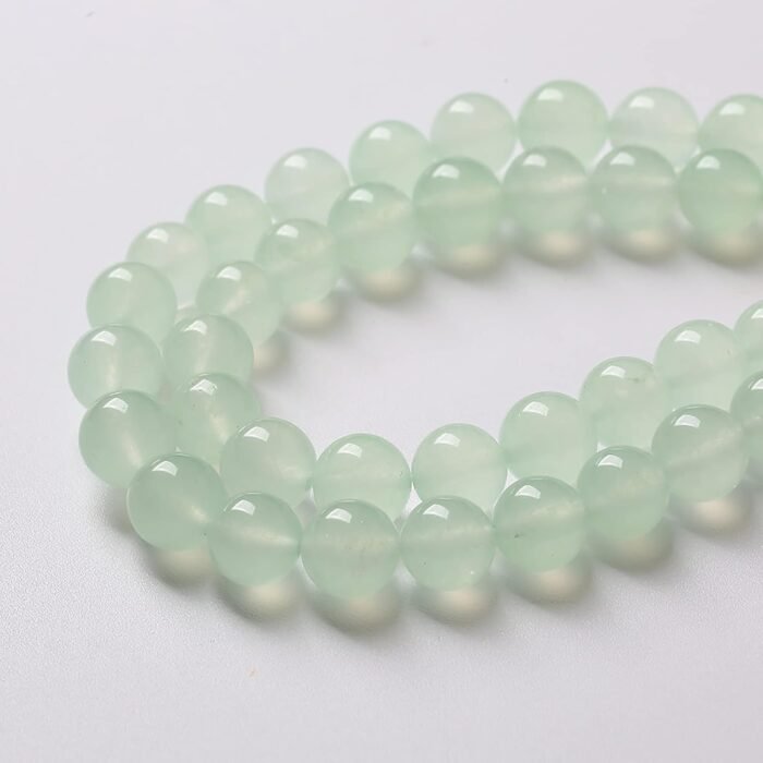 4mm 90pcs Natural Green Jade Chalcedony Beads Energy Healing Power Stone Beads f... - Image 5