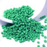 3mm Glass Seed Beads Opaque Green About 5000pcs/150Grams 8/0 Small Craft Beads f... - Image 3