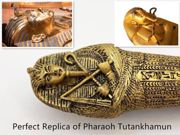 EASCHEER Egyptian Pharaoh Sarcophagus Coffin w/Mummy Figurine 2PCS Decorations S... - Image 4