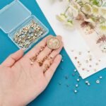 PH PandaHall 160pcs Golden Spacer Beads - 8 Styles, 14K & 18K Gold Disc, Heishi,... - Image 4
