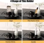 Palo Santo Holder - 4 in 1 Incense & Candle Holder - Ceramic Incense Holder Ash ... - Image 3