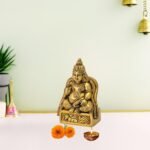 Lord Kubera - God of Treasures, Brass Statue Decor Home and Office Size (11.43 c... - Image 3