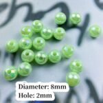 300pcs Pearl Beads for Crafts 8mm AB Colors Round Loose Pearl Beads for Necklace... - Image 4