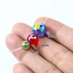 Dowarm 10MM Round Crystal Beads for Jewelry Making, Faceted Crystal Glass Beads ... - Image 5